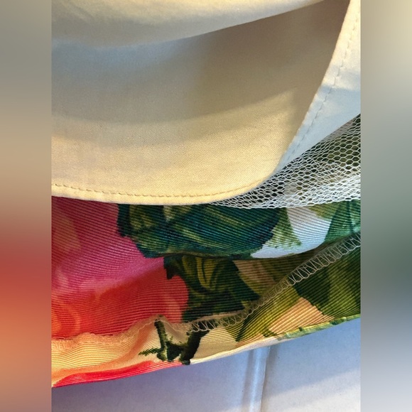 Eliza J Floral Print Faille Midi Skirt Size 8 - Picture 10 of 13